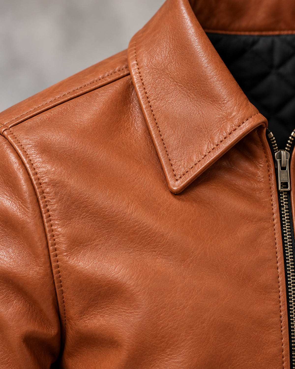 Delorne Alder lambskin jacket — material macro