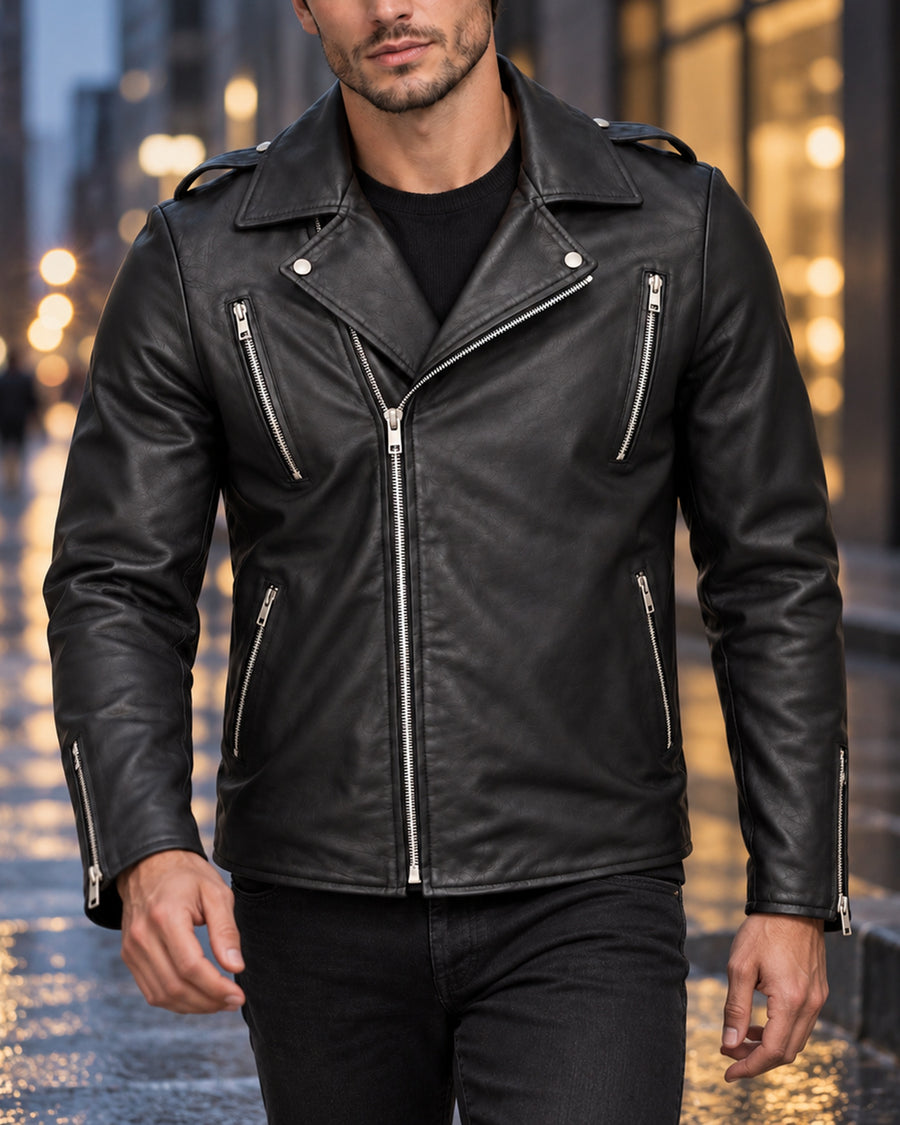 Delorne Onyx lambskin jacket — hero